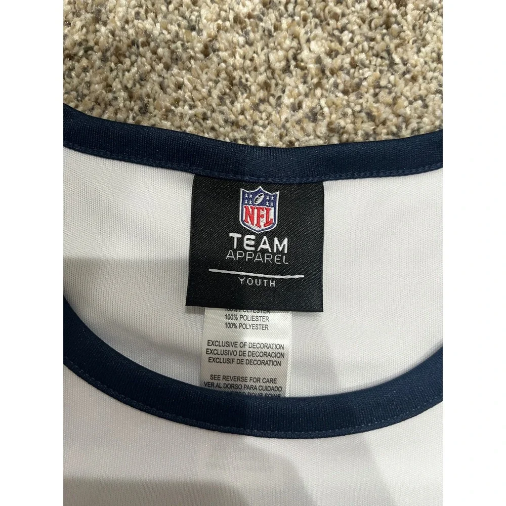 NFL Dallas Cowboys Girls Cheerleader Outfit 2pc Set Navy White Star Medium 10/12